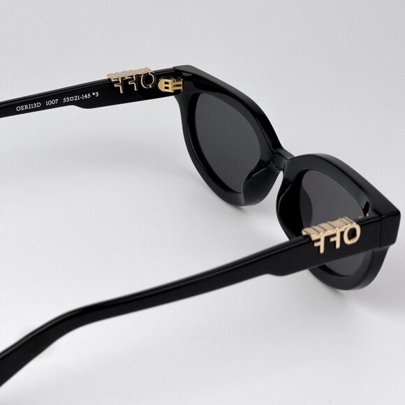 Off-White SPARKS Women Sunglasses Black Cat Eye Frame | Model OERI13D 1007 - Picture 8 of 10